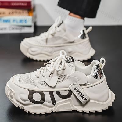 Fashion Men's Chunky Sneakers 2025 Casual Shoes Tennis Breathable Sport Running Shoes Comfortable Non Slip Outdoor Fashion Sports Shoes