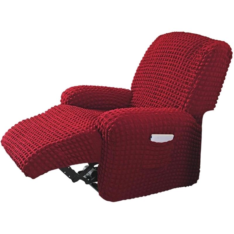Elegant Elastic Bubble Grid Tub Single Armchair Cover with Armrests, Soft and Comfortable Single Seats Sofa Cover for Relaxation