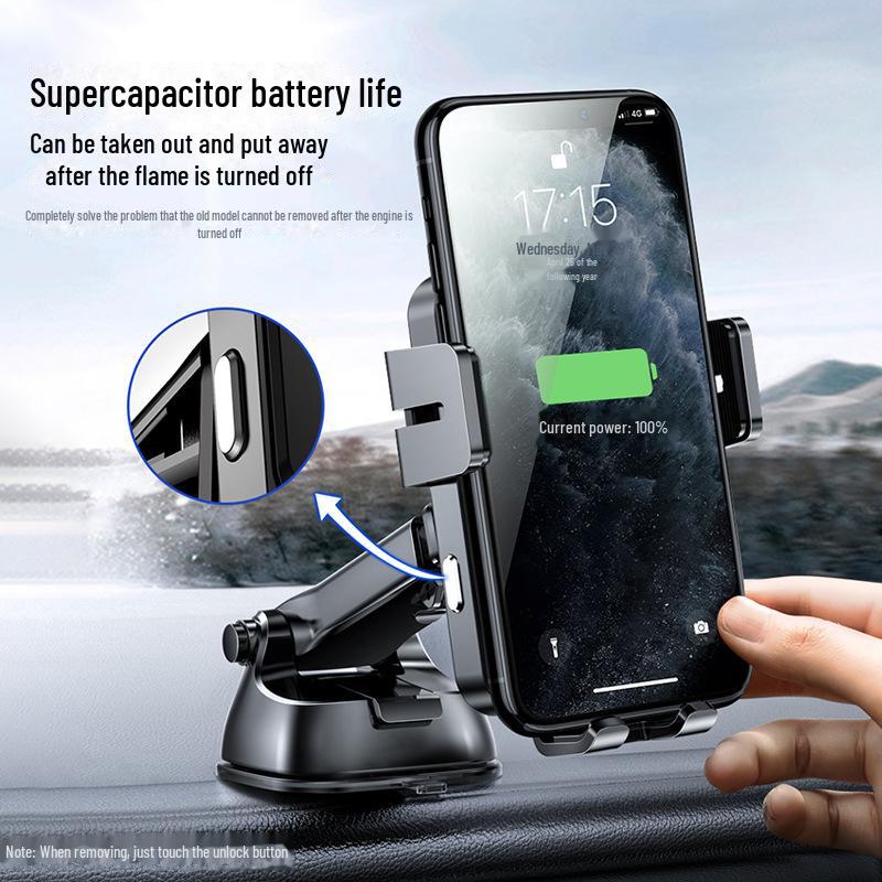 Jiletang Car Phone Mount with Wireless Charging and Navigation Holder