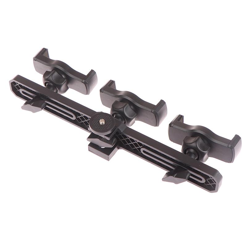 Smartphone Tripod Mount Movable Crossbar Clip For Cell Phone Camera Tripod Bracket Selfie Stick Monopod Adjustable Clip
