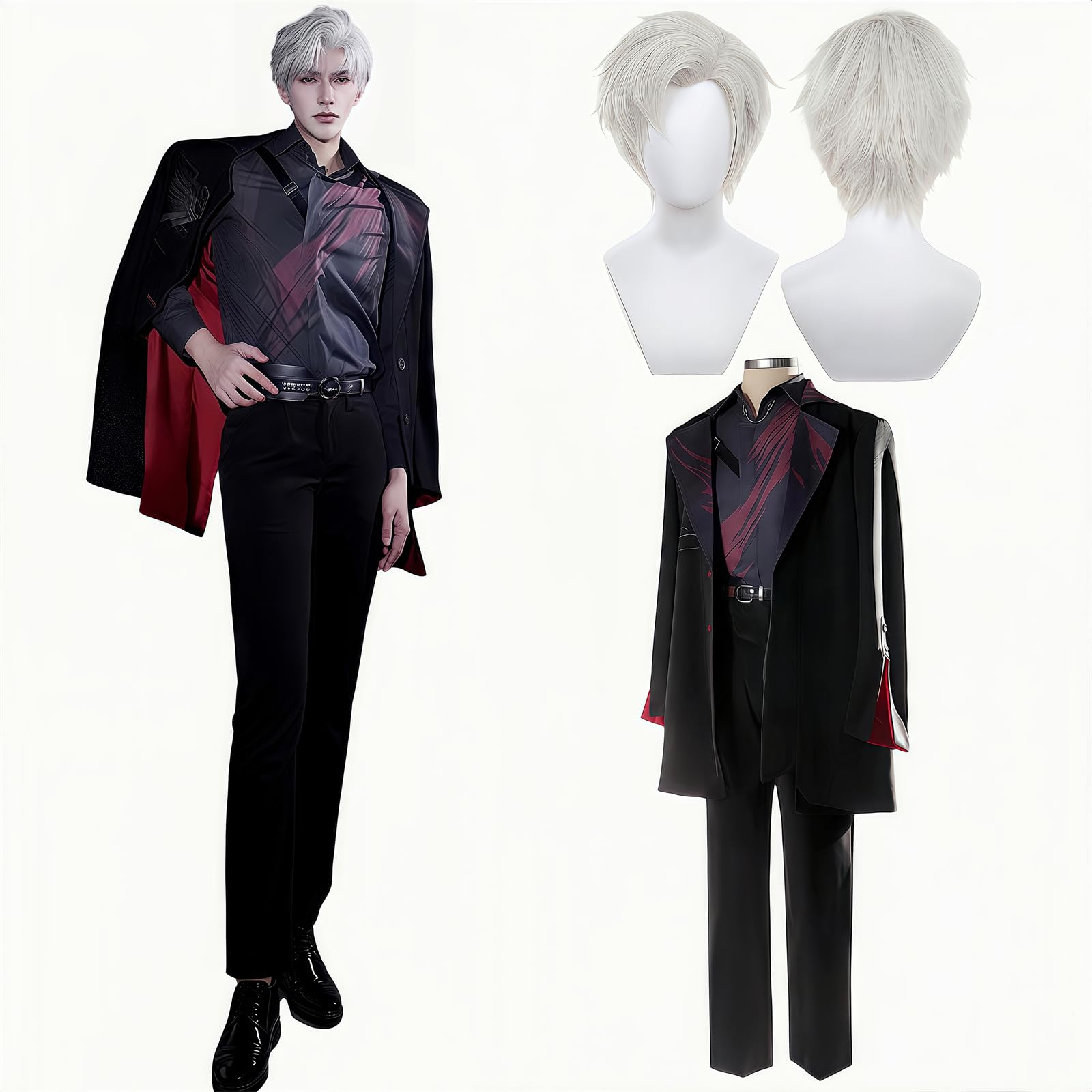 

Koi to Miku Cosplay Cosplay Koi Miku Combat Uniform Popular Game Costume Blackout [NOKIJP] Costume, Shin, Protagonist, Costume, Cosplay, Set, (Crimson