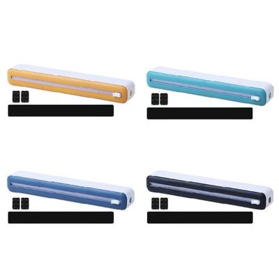 Plastic Wrap Dispenser with Cutter Refillable Food Cling Wrap Film Cutter