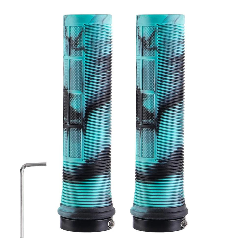 TPR Bicycle Handlebar Grips Anti-skid Bar Grips Shock Absorbing MTB Mountain Bike Handlebar Shock-absorbing Cover Cycling Access