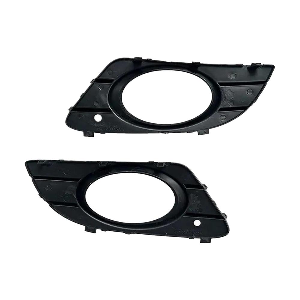 1 Pair Black Front Bumper Fog Light Cover For Mercedes Benz CLK W209 2005-09