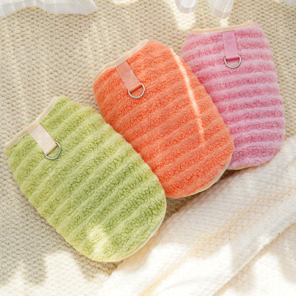 Dog Clothes Dog Traction Pet Small Puppy Teddy Cat Bigbear Autumn and Winter Cat Supplies