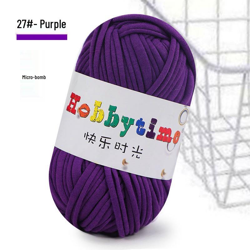 Cloth Strip Yarn DIY Crochet Kit: Handmade Bag, Knitting Material for Cushions, Carpets, and Dolls
