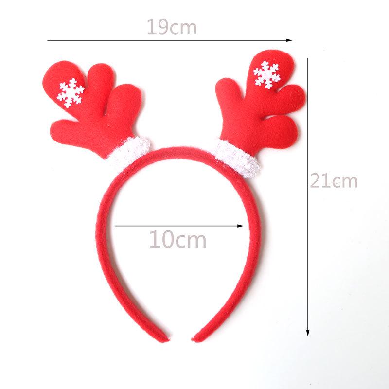 Christmas Headband: Santa, Snowman & Reindeer Antlers for Kids' Party
