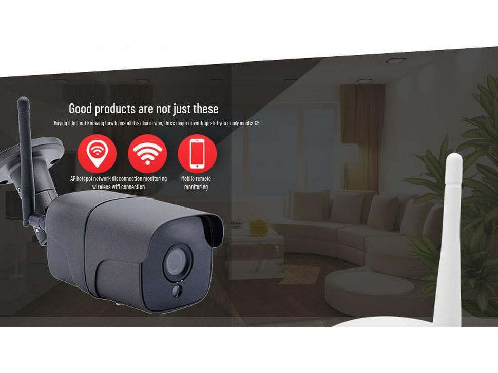 1080P HD 4MP/5MP Outdoor Waterproof WiFi Security Camera with Smart Wireless Connectivity and Card Slot