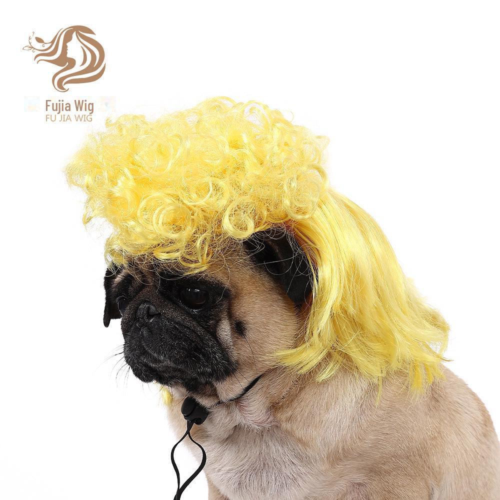 Universal Pet Wigs: Funny Afro Wigs for Cats & Dogs - Perfect for Christmas & Halloween
