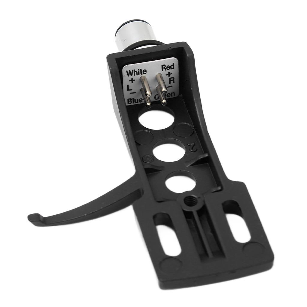 Vinyl Stylus Holder Aluminium Alloy Vinyl Record Phonograph Cartridge Holder with 4 Connection Wires