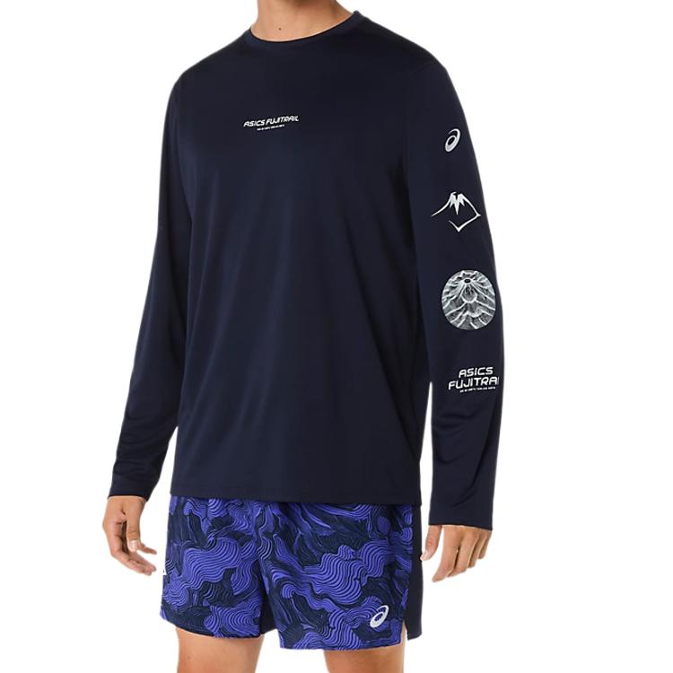 Asics Fujitrail Mount Fuji Logo Quick-Dry Crew Neck T-Shirt Men Tops 2011D525-400 L