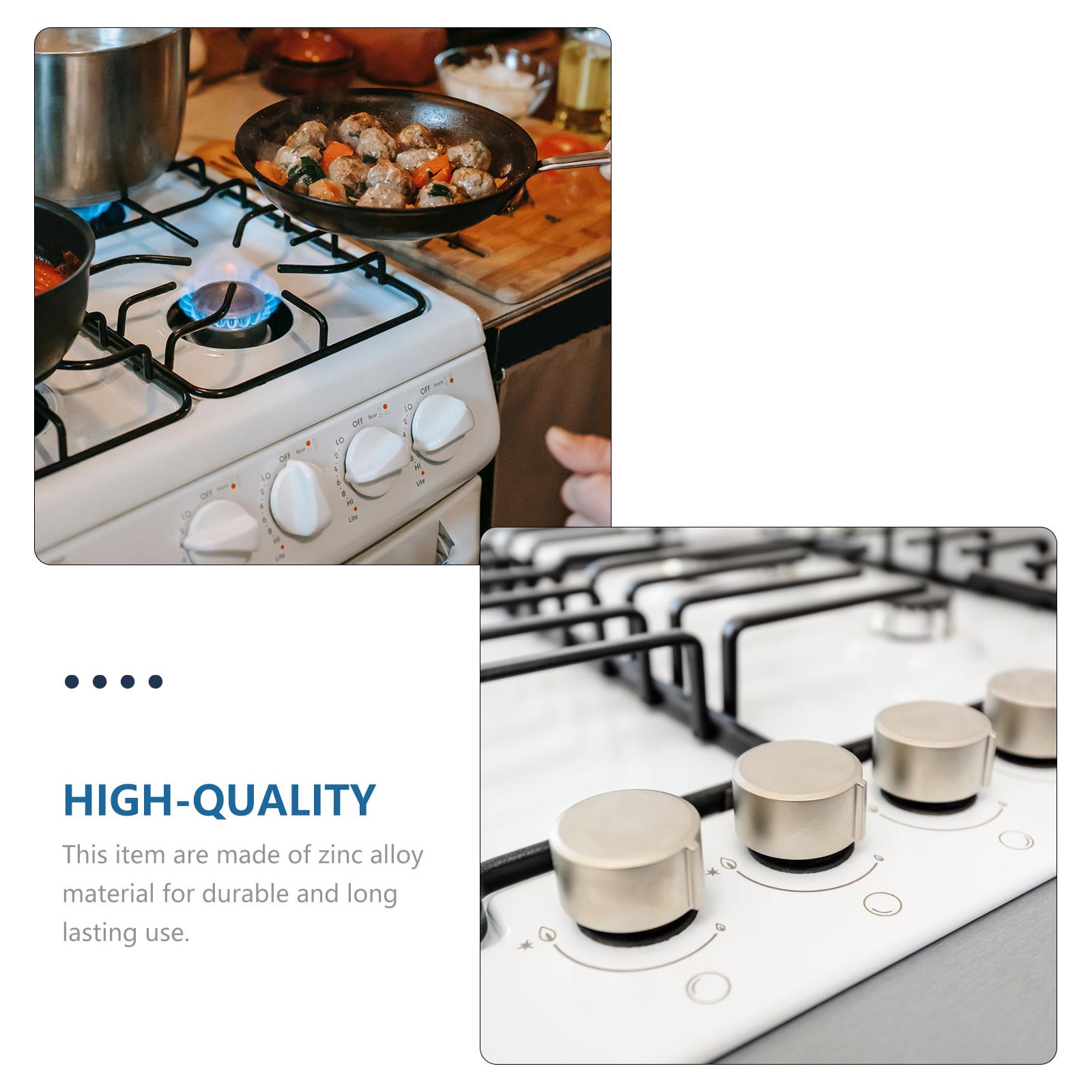 6шт цинковый сплав газовая плита встраиваемая плита матовая металлическая — фото 5