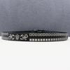 Authentic Double Needle Scorpion Cowhide Belt with Rivets - Personalized Western Style