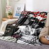 1PC Rock Music Superstar Print FlAannel Blanket, High Quality Comfortable for All Seasons, Home Decor, Warmth and Comfort