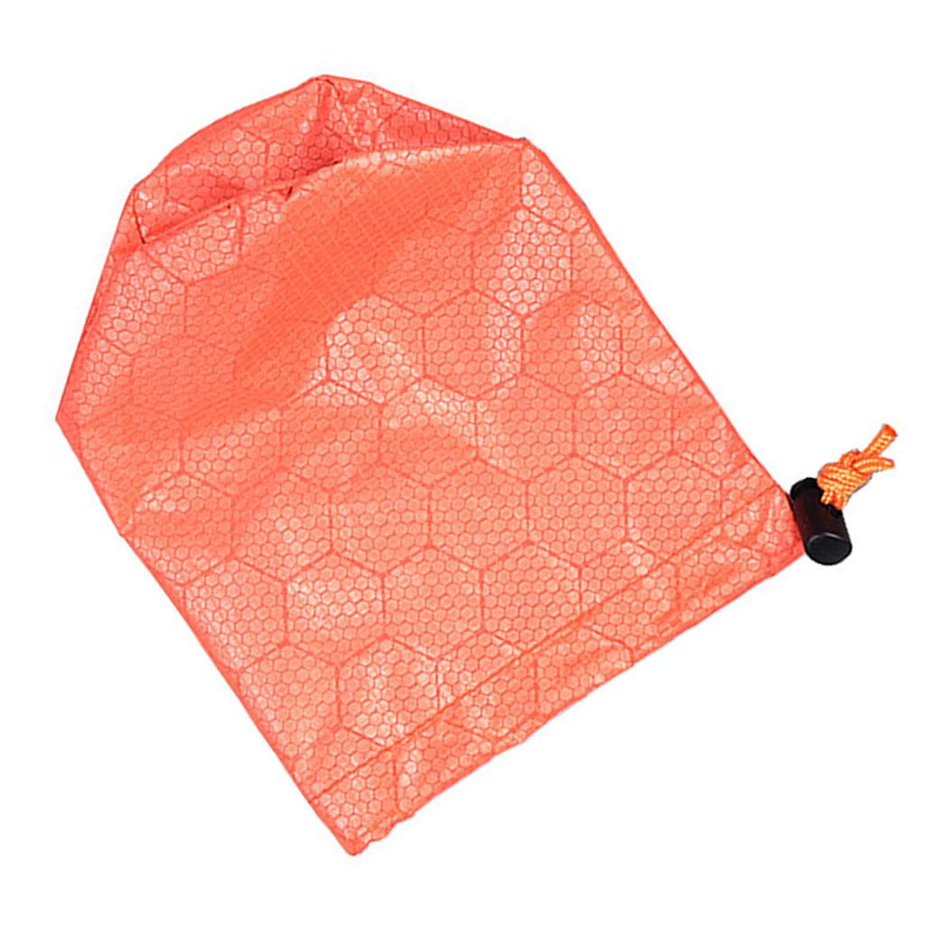 PE Aluminum Film Sleeping Bag Storage Pocket Outdoor Drawstring Compression Stuff Sack Bag for
