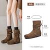 Platform short boots New autumn and winter Maillard boots Soft sole retro slim Martin boots