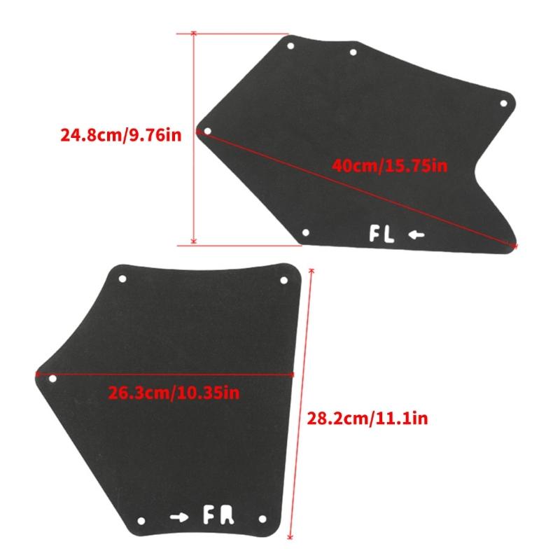 Replacement Accessory 537370C030 Splash Guard Liner Shield with Clips Mud Flaps Mudflap Apron