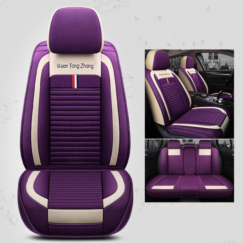 Universal Car Seat Covers Set Front Rear Seat Covers Leather Cushion Car Chair Seats Protector Mat Car Accessories Four Season