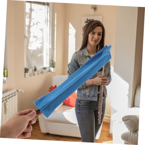 TEMPNAP Flute Cleaning Cloth with Rod, Instrument Maintenance Cleaning Cloth, Durable Material Protects Delicate Surfaces, Compatible with a Variety o