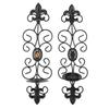 Light Luxury Wall Mounted Candle Holders Iron Art Metal Tealight Ornament  Dinner