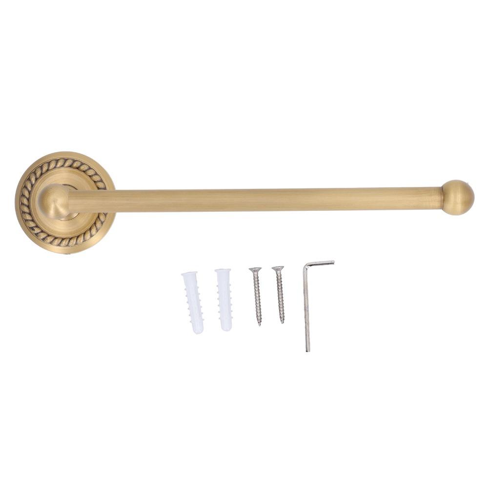 Copper Towel Rack Single Rod Towel Shelf Vintage Towel Bar Hotel Home