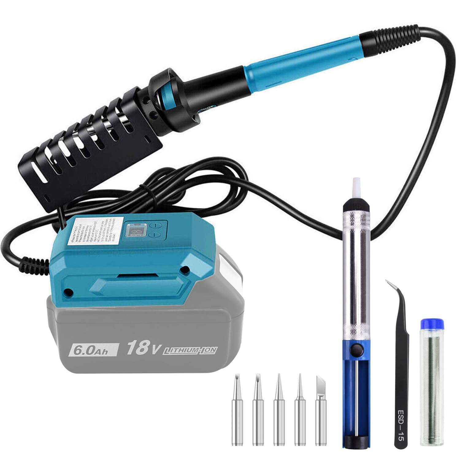 

Makita Cordless Soldering Iron Rechargeable Welding Rapid Electronics Electrical Appliance Circuit Welding Japanese Instruction Manual Set, Solder,