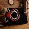 Retro Basketball Court Sport Flannel Blanket Soft Throw Blanket for Bedroom Living Room Bed Travel Camping Picnic Nap Cover Gift