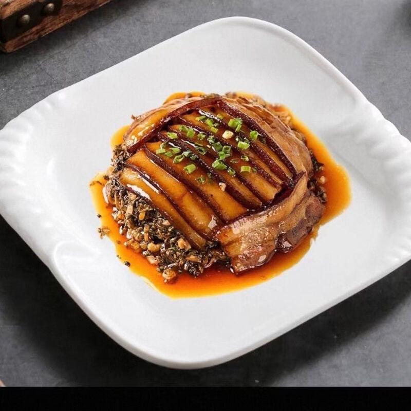 European Style Square Ceramic Dinner Plate