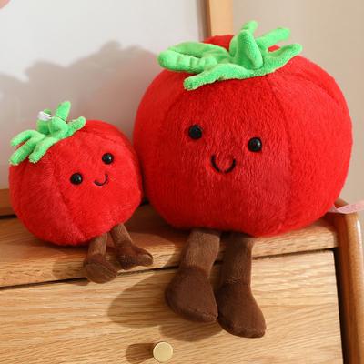Cute Cute Expression Tomato Doll Plush Toy Little Tomato Doll Children'S Company Soothing Doll