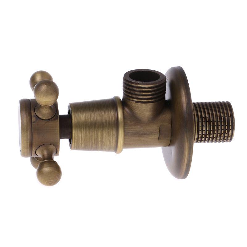 Starožitná mosaz pro trojúhelník pro ventil 1/2" ventily s vnějším závitem pro regulaci vody v koupelně