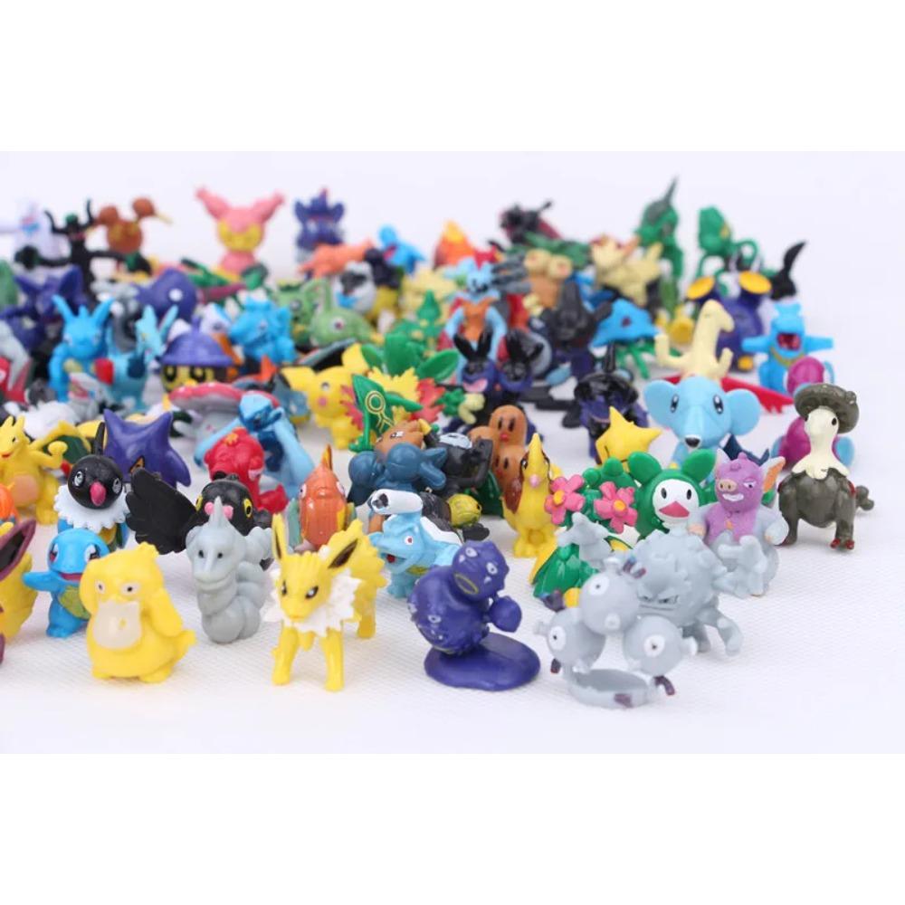 144pcs Pikachu Action Figure Toys Mini Figures Model Toy Pikachu Anime Doll Birthday Christmas Gifts Figurines Twisted Models