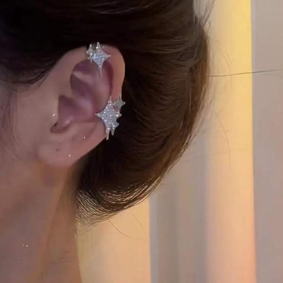 

Серьги-клипсы Звезды Простые Изысканные