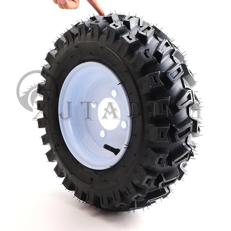 ATV 16 Inch Tubeless Wheels 16x6.50-8 Vacuum Tyre With 8 Inch Iron Hub for Snowplow Lawn Mower Farm Vehicle Tool Car Tire Parts