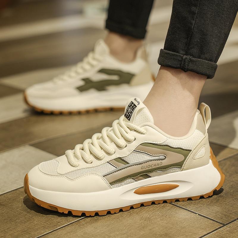 მამაკაცის მოდა შემთხვევითი დაბალი ტოპი სკეიტბორდის ფეხსაცმელი ბიჭების კომფორტული სპორტული ფეხსაცმელი მამრობითი სქესის სტუდენტები ტრენდული რბილი ძირი კლასიკური სუნთქვითი სპორტული დარბაზი არ მოცურების