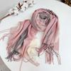 Autumn and winter British retro style check thick keepwarm scarf