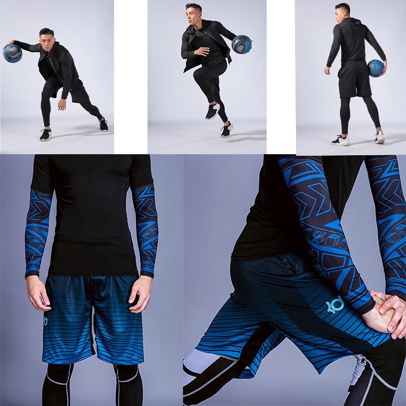 Men's Quick-Dry Elastic Sports Tights for Running, Training, and Fitness - Long & Short Options