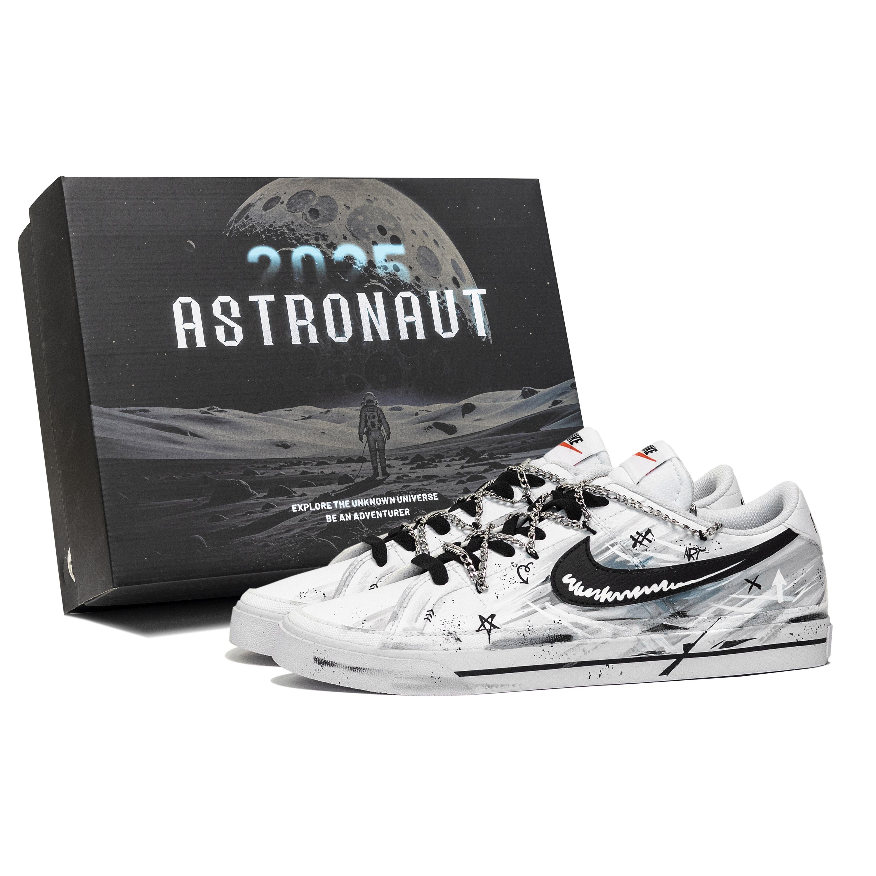 Кеды Nike Court Legacy для скейтбординга Мужские Низкие Белые/Черные DH3162-101(Team256-SBOX) 42