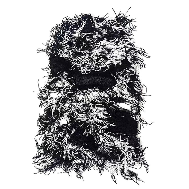 

Balaclava Distressed Knitted Full Face Ski Mask For Men Women Beanies Hats Camouflage Winter Warm Bonnet Windproof Hats