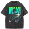 Zenin Maki Anime Vintage Washed T-Shirt Cotton Jujutsu Kaisen Harajuku Men's Women's Streetwear Women Short Sleeve