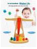 Wooden Balance Scale Toy for Early Learning: Teaches Babies Balance Principles, Ages 0.5-3 Years