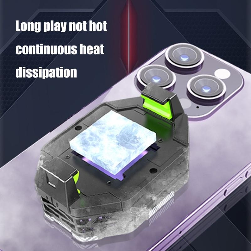 Phone Coolers, Cellphone Radiator with 2 Gear Adjustable Temperature for  Live Streaming,Mobile Gaming