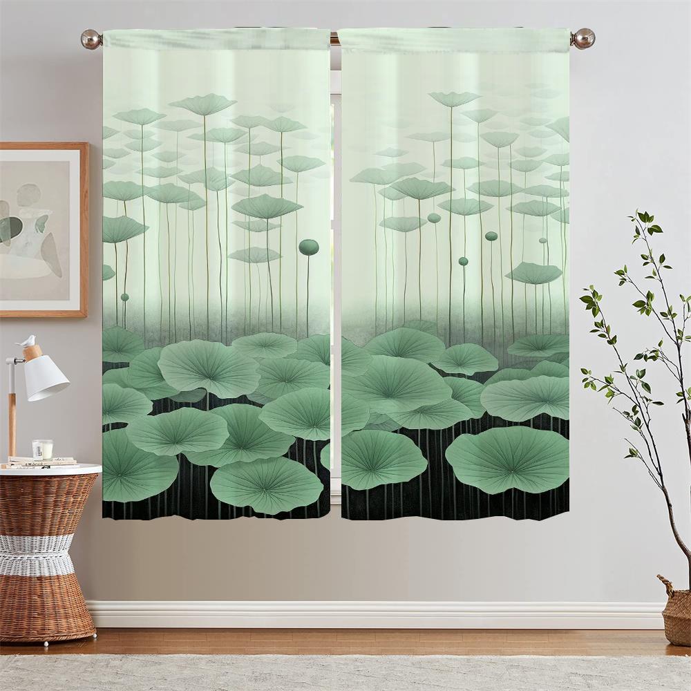 

Momo Illustration2 Плотные подхваты для штор Элегантные шторы для гостиной Короткие оконные шторы Домашние перегородки Кудри W60xH90cmx2pcs-CL