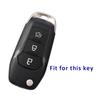 TPU Leather Car Flip Key Cover Case Bag Holder Keychain for Ford Fusion Fiesta Escort Mondeo Everest Ranger