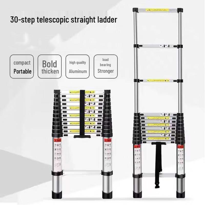 DINTHIN 5.4m Portable Aluminum Telescopic Ladder