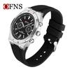 OFNS Men's Fashion Quartz Watch: Youthful Design with Calendar, Waterproof, Multi-Functional Wristwatch