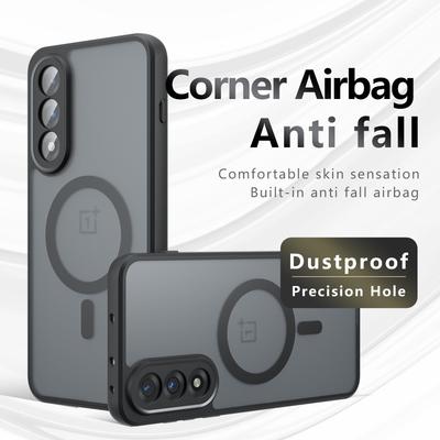 Case For OnePlus Nord 5 Ace5 Ultra Magnetic Soft TPU Frame Translucent Matte Hard Plastic Shockproof Phone Back Cover Fundas