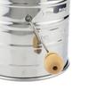 Flour Sifter Semi-automatic Handheld Hand-crank Sieve Stainless Steel Graduated Inclined Mouth Flour Sieve Kitchen Gadget