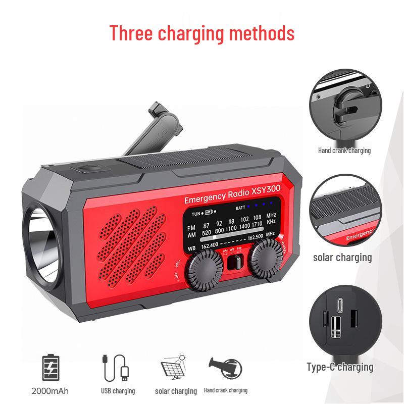 Multifunctional Outdoor Emergency Flashlight Radio
