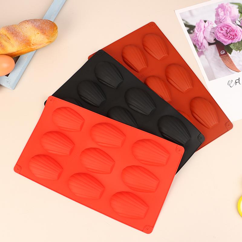 1Pc 9 Cavities Silicone Madeline Cookies Pan Madeline Mold Nonstick Baking Pan For Make Madeleine Cookies Kitchen Baking Mold
