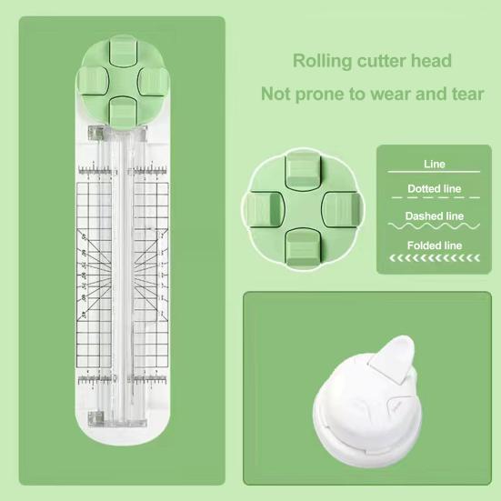 4-in-1 Portable Paper Cutters Manual Paper Trimmer Press-Type Cutting Machine Precision Paper Cutting Tools for Scrapbooking & DIY Project